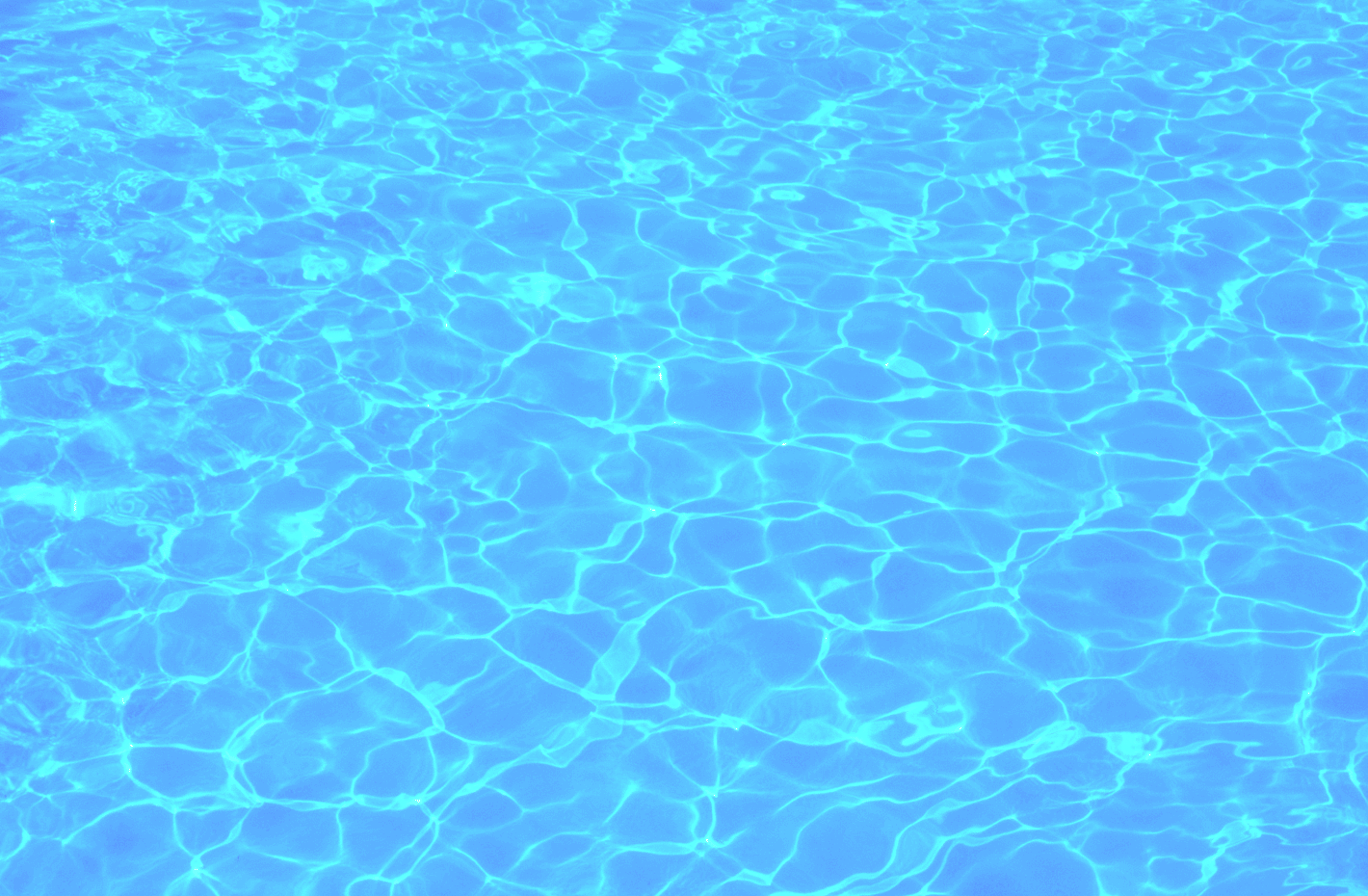 Pool water surface texture where evaporation and hidden leaks are evaluated